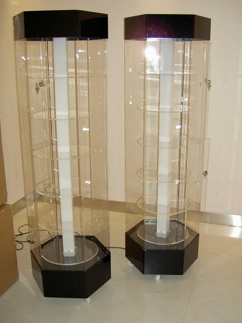 深圳精品展示柜 亚克力展示柜 旋转展示柜